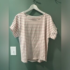 Elegantees Aymee Rose Striped Tee, Large